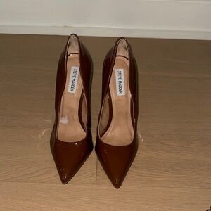 Steve Madden Daisie patent leather Brown Heels 9.5